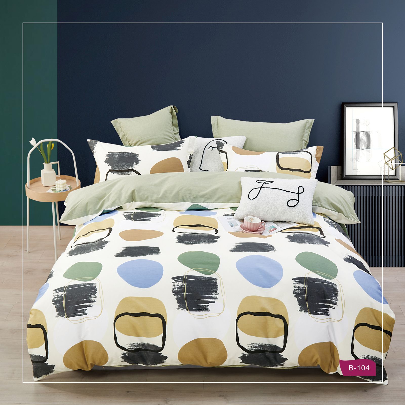 סט מצעים 100% כותנה סאטן דגם B104