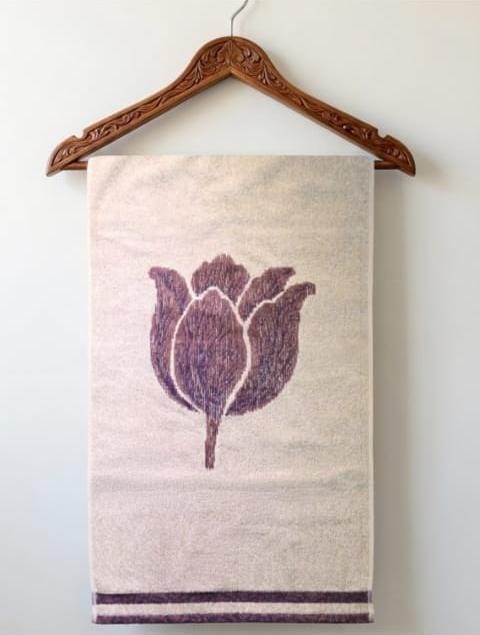 מגבת פנדה 600 ג' למטר דגם פרח סגול