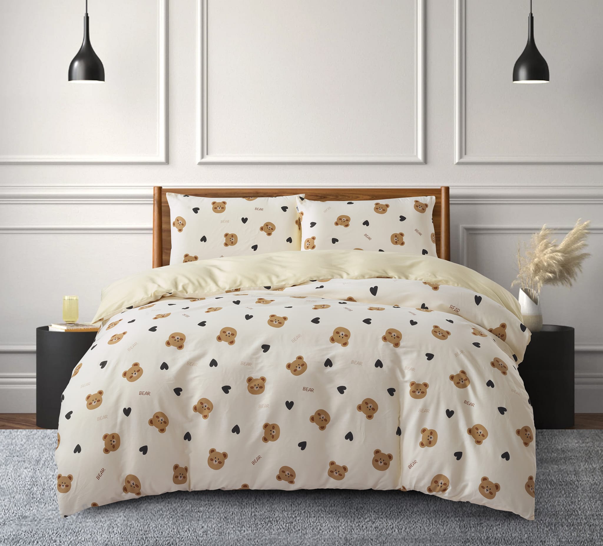 סט מצעים 100% כותנה אורגנית דגם מיני בייר